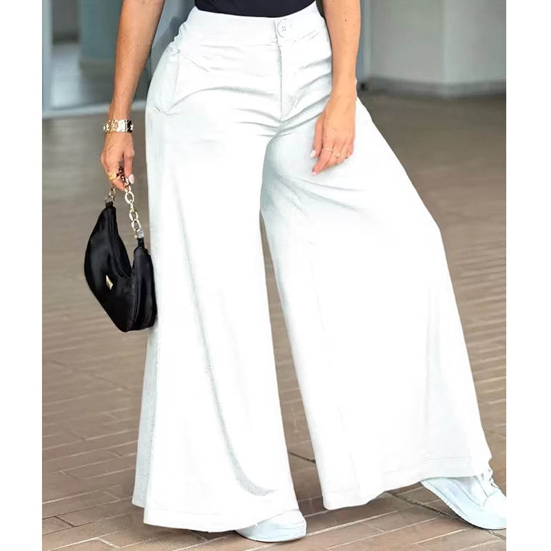 Damen bequeme, locker sitzende Palazzo-Loungewear-Hose.