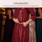 Damen Paillettenkleid mit V-Ausschnitt und Glitzer