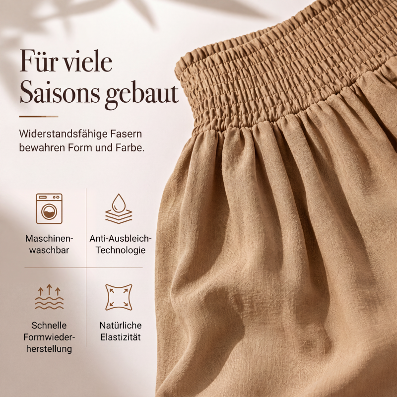 Legere Haremshosen für Damen mit gerafftem Bund