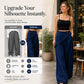 💎 Der Sommerhit 2026 – der Wahnsinn!✨Damenhose mit asymmetrischem Wickelausschnitt und weitem Bein