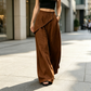 💎 Der Sommerhit 2026 – der Wahnsinn!✨Damenhose mit asymmetrischem Wickelausschnitt und weitem Bein