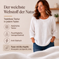Oberteil für Damen, legeres Design mit Rundhalsausschnitt und 3/4-Ärmeln