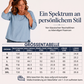 Oberteil für Damen, legeres Design mit Rundhalsausschnitt und 3/4-Ärmeln