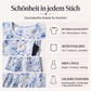 Kurzärmeliges bedrucktes Damenkleid mit Taschen