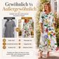 Kurzärmeliges bedrucktes Damenkleid mit Taschen