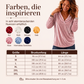 Elegantes Samt-Oberteil mit V-Ausschnitt für Damen