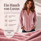 Elegantes Samt-Oberteil mit V-Ausschnitt für Damen