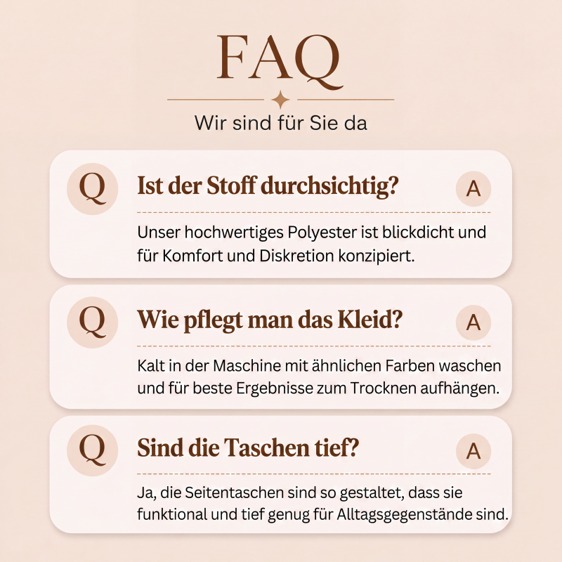 Kurzärmeliges bedrucktes Damenkleid mit Taschen
