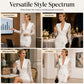 Damen elegantes V-Ausschnitt-Bodycon-Kleid mit Spitzenärmeln