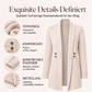 Damen lässiger zweireihiger Strickcardigan