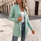 Damen lässiger zweireihiger Strickcardigan