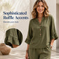 Damen lässiges zweiteiliges Set aus Oberteil und Hose