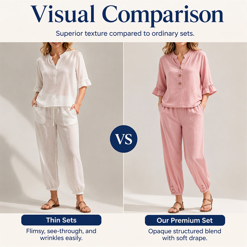 Damen lässiges zweiteiliges Set aus Oberteil und Hose
