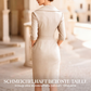 Elegantes Etuikleid mit Reverskragen und Taschen