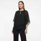 Eleganter Zweiteiler: Bluse mit asymmetrischem Saum & weite Hose