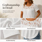 Elegantes T-Shirt mit Spitzenkragen