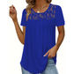 Elegantes T-Shirt mit Spitzenkragen
