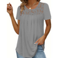 Elegantes T-Shirt mit Spitzenkragen