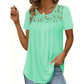 Elegantes T-Shirt mit Spitzenkragen