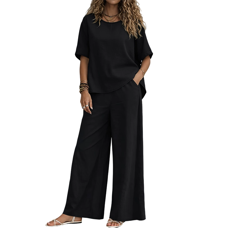 Weites Oberteil & Weite Hose Set für Damen