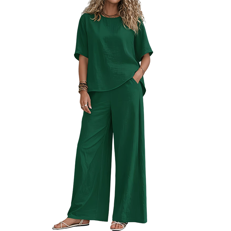 Weites Oberteil & Weite Hose Set für Damen