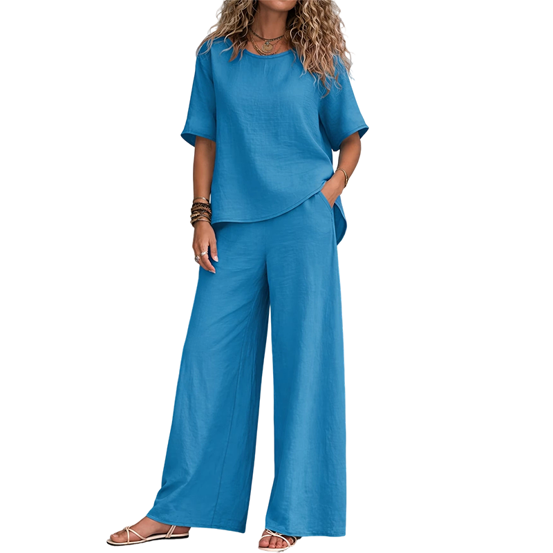 Weites Oberteil & Weite Hose Set für Damen