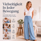 Damen-Casual-Hose mit Kordelzug und weitem Bein