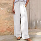 Damen-Casual-Hose mit Kordelzug und weitem Bein