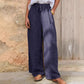 Damen-Casual-Hose mit Kordelzug und weitem Bein