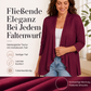 Damen-Cardigan mit 3/4-Ärmeln und offenem Vorderteil