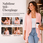Damen-Cardigan mit 3/4-Ärmeln und offenem Vorderteil