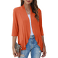 Damen-Cardigan mit 3/4-Ärmeln und offenem Vorderteil