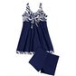 Damen elegantes geblümtes Badekleid mit Shorts