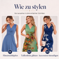 Schmeichelndes Midikleid mit V-Ausschnitt