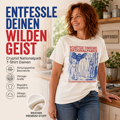 Retro-Kryptiden-Nationalparks Grafik-T-Shirt