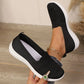 Damen atmungsaktive Mesh-Slip-On-Walking-Schuhe