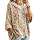 📢📢50%Rabatt!!!🎉✨Gestrickter Hoodie mit Leopardenmuster für Damen