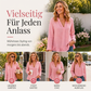 Damen-Bluse mit Rüschen und V-Ausschnitt