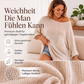 Bequemes, kuscheliges Strickoberteil mit Rundhalsausschnitt für Damen