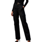 Damen-Cargohose mit hoher Taille, lockerer Passform, geradem Bein und praktischen Taschen
