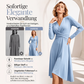 Elegantes Damen-Midikleid mit V-Ausschnitt
