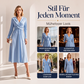 Elegantes Damen-Midikleid mit V-Ausschnitt