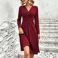 Elegantes Damen-Midikleid mit V-Ausschnitt