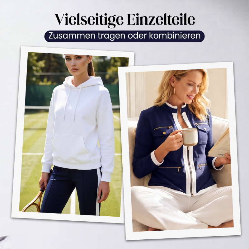 Zweiteiliger Trainingsanzug im Color-Block-Design für Damen
