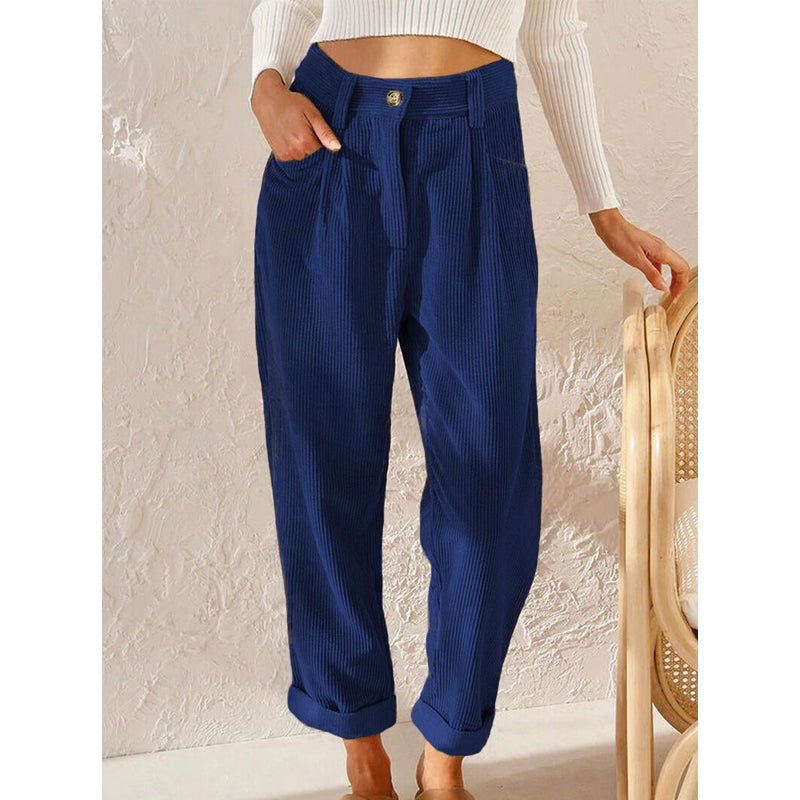 Weite hochtaillierte Damenhose