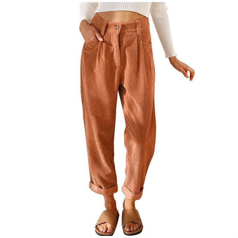 Weite hochtaillierte Damenhose