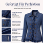 Jeansjacke für Damen, doppeltreihig, mit Rüschen