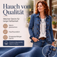Jeansjacke für Damen, doppeltreihig, mit Rüschen