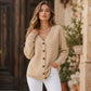 Legere gesteppte Damenjacke mit Knopfleiste