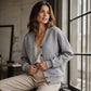 Legere gesteppte Damenjacke mit Knopfleiste